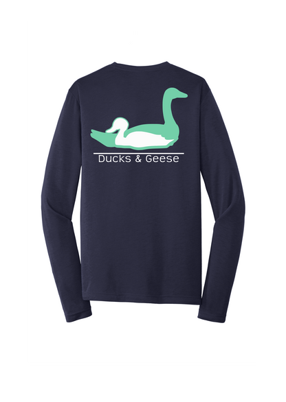 Ducks and Geese mint and white