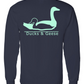 Navy and Mint Logo LS