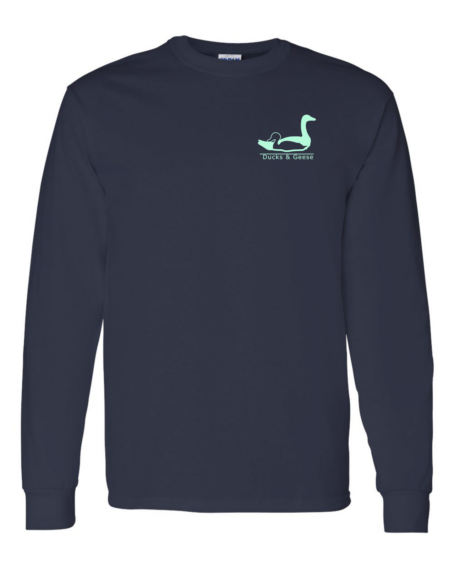 Navy and Mint Logo LS