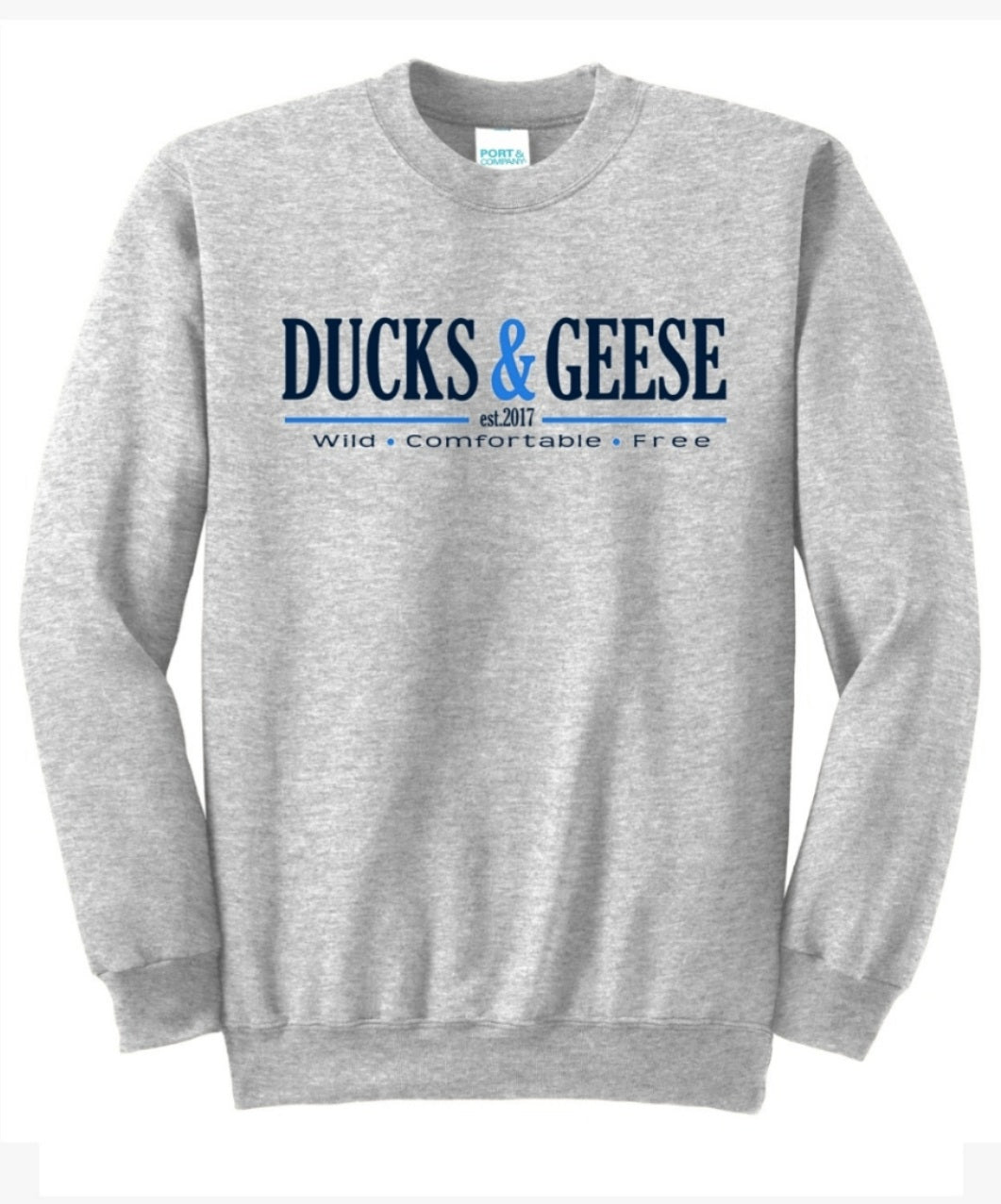 Ducks and geese crewneck